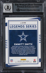 Emmitt Smith Signed 2020 Donruss The Legends Series #14 Card Auto 10! BAS Slab