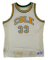 Shaquille O'Neal Game Used White 1987-89 Cole High School Champion Jersey SIA