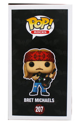 Bret Michaels Poison Authentic Signed Bret Michaels #207 Funko Pop Figure JSA