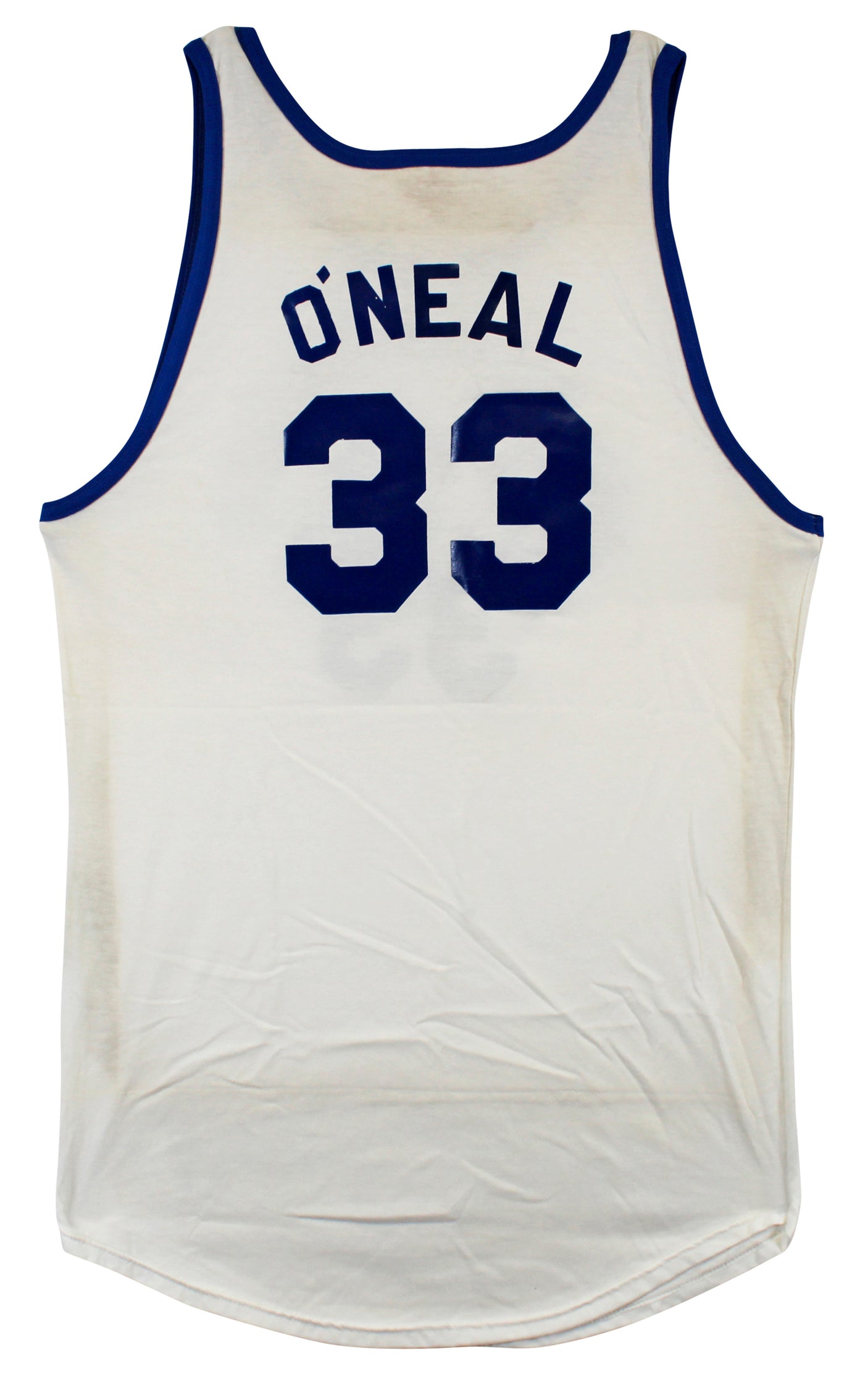 Shaquille O'Neal Game Worn White 1989 High School ASG Gator Athletics Jersey SIA
