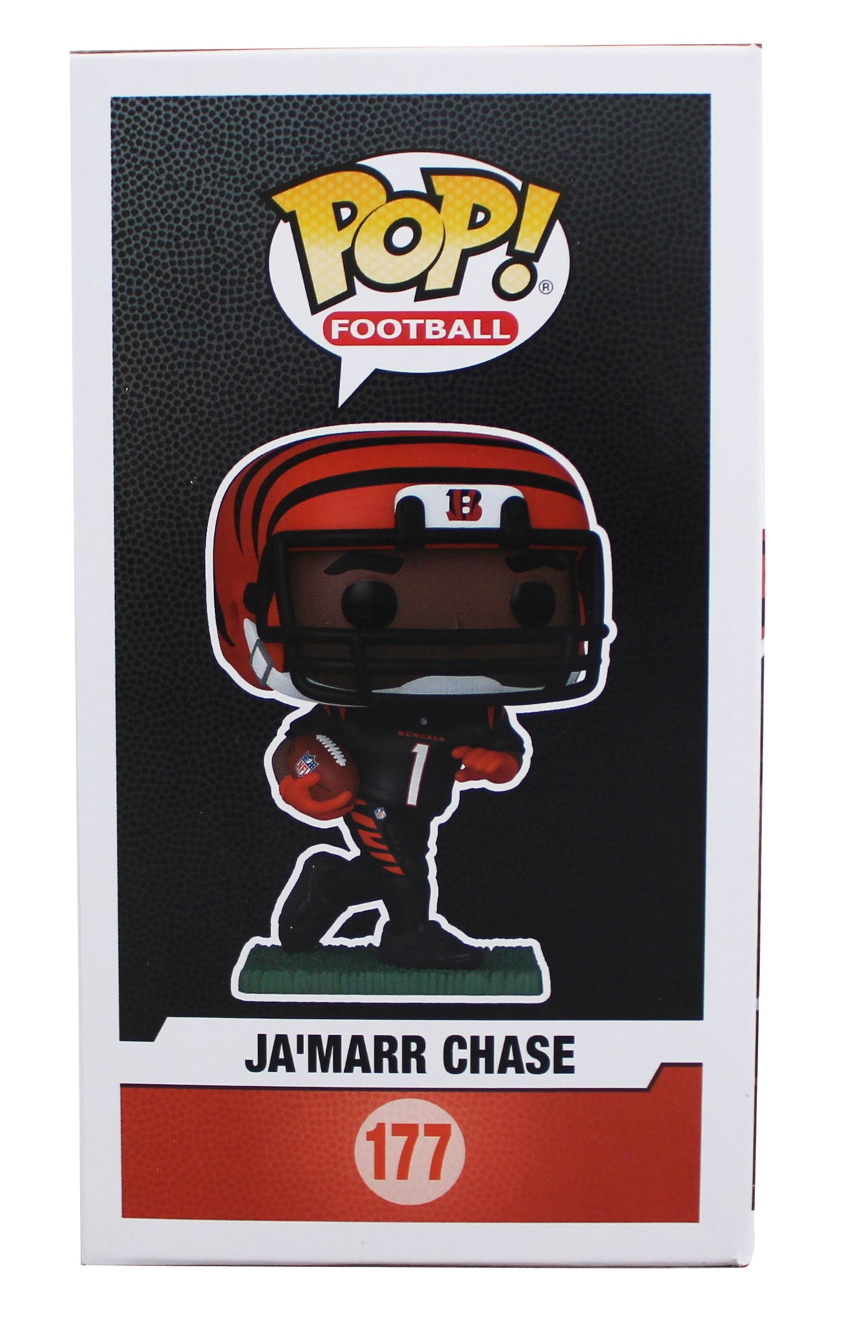 Bengals Ja'Marr Chase Authentic Signed #177 Funko Pop Vinyl Figure BAS Witnessed