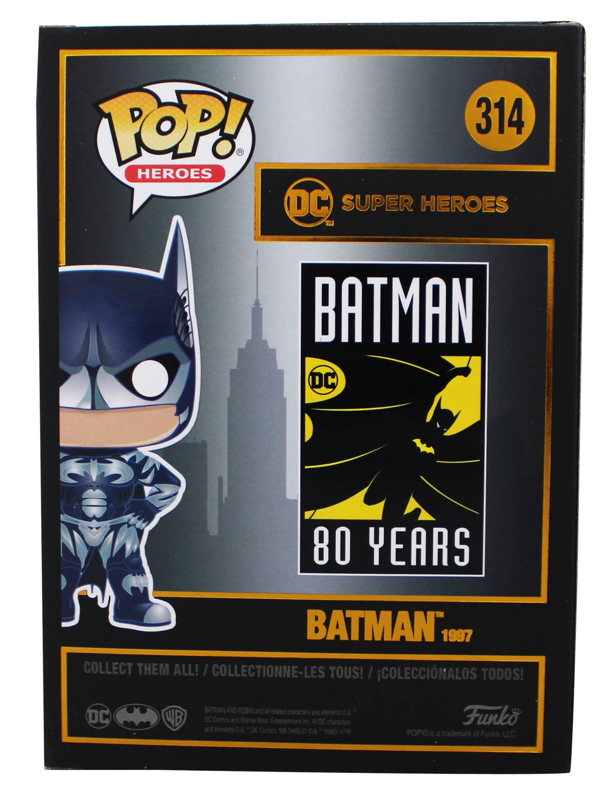 George Clooney Batman & Robin Signed Batman #314 Funko Pop Figure BAS #BQ48267