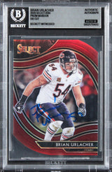 Bears Brian Urlacher Signed 2020 Select Die Cut #314 Card Auto 10! BAS Slabbed