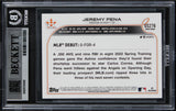 Astros Jeremy Pena Signed 2022 Topps Update #US276 Rookie Card BAS Slabbed