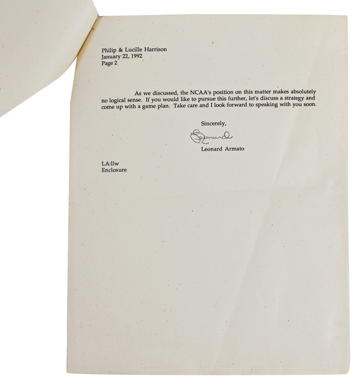 Shaquille O'Neal Authentic 1988 Agency Recruitment Presentation Binder Letter