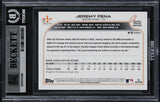 Astros Jeremy Pena Signed 2022 Topps Update #US253 Rookie Card BAS Slabbed
