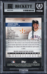 Astros Jeremy Pena Signed 2024 Stadium Club Red Foil #124 Card BAS Slabbed