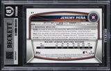 Astros Jeremy Pena Authentic Signed 2023 Bowman Chrome #61 Card BAS Slabbed