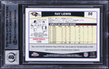 Ravens Ray Lewis Signed 2006 Topps Chrome #56 Card Auto Graded 10! BAS Slabbed