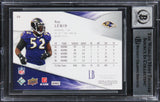 Ravens Ray Lewis Signed 2009 SP Authentic #66 Card Auto Graded 10! BAS Slabbed