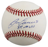 Athletics Jose Canseco "88 MVP" Signed Gene Budig OAL Baseball BAS #BU87531