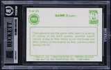 Lakers James Worthy Signed 1984 Star Celtics Champs #9 Card Auto 10! BAS Slabbed