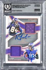 Moss & Jefferson Signed 2022 Immaculate Materials #1 95/99 Card Auto 10 BAS Slab