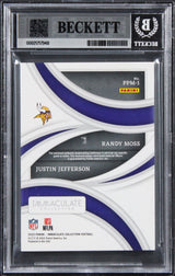 Moss & Jefferson Signed 2022 Immaculate Materials #1 95/99 Card Auto 10 BAS Slab