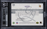 Randy Moss Signed 2003 Ultimate Jerseys #UJRM 132/250 Card Auto 10! BAS Slabbed
