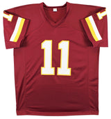 Mark Rypien "SB XXVI MVP" Signed Maroon Pro Style Jersey BAS Witnessed 2