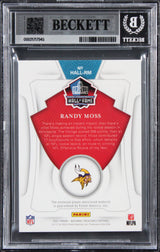 Vikings Randy Moss Signed 2021 National Treasures #3 45/99 Card Auto 10 BAS Slab