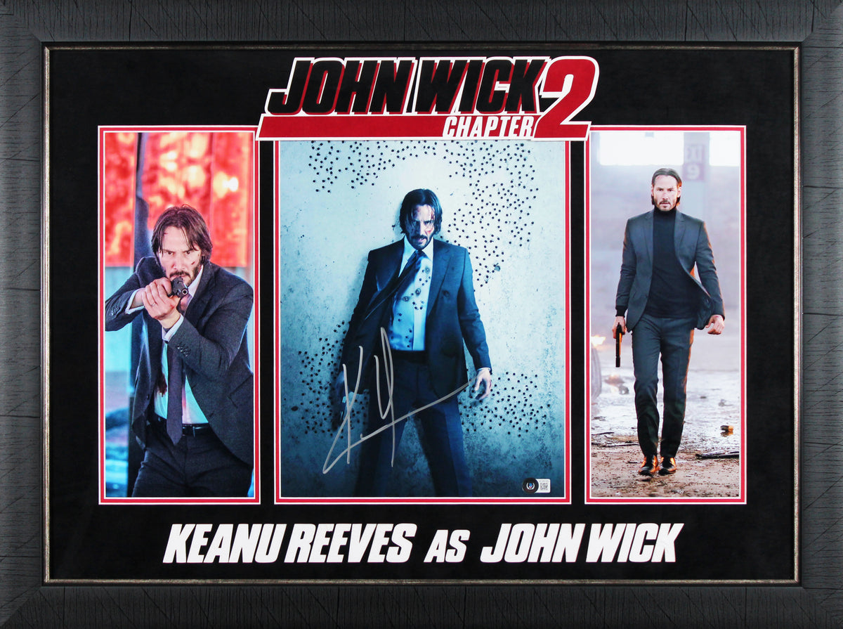 Keanu Reeves John Wick Chapter 2 Authentic Signed 11x14 Photo BAS #AC28143