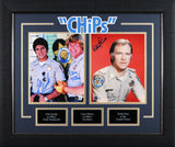 CHiPS (3) Estrada, Wilcox & Pine Authentic Signed 8x10 Photo Framed Display BAS