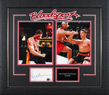 Jean-Claude Van Damme Bloodsport Signed & Framed 3x5 Index Card BAS #BL98160