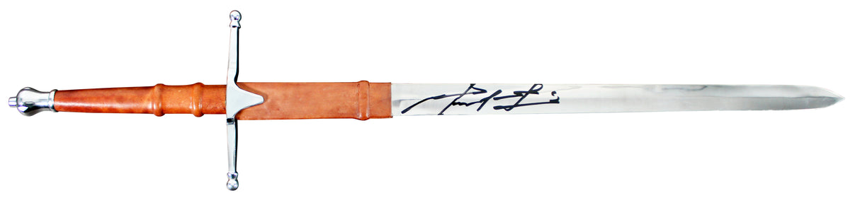 Mel Gibson Braveheart Signed 39.75 Inch William Wallace Sword with Sheath BAS