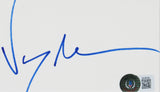 Jean-Claude Van Damme Bloodsport Signed & Framed 3x5 Index Card BAS #BL98160