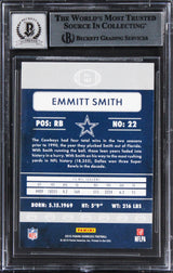 Cowboys Emmitt Smith Signed 2015 Donruss #167 Card Auto Graded 10! BAS Slabbed