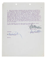 Elvis Presley Authentic 2x Signed 1958 G.I. Blues Contract PSA & JSA LOAs