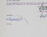 Elvis Presley Authentic 2x Signed 1958 G.I. Blues Contract PSA & JSA LOAs