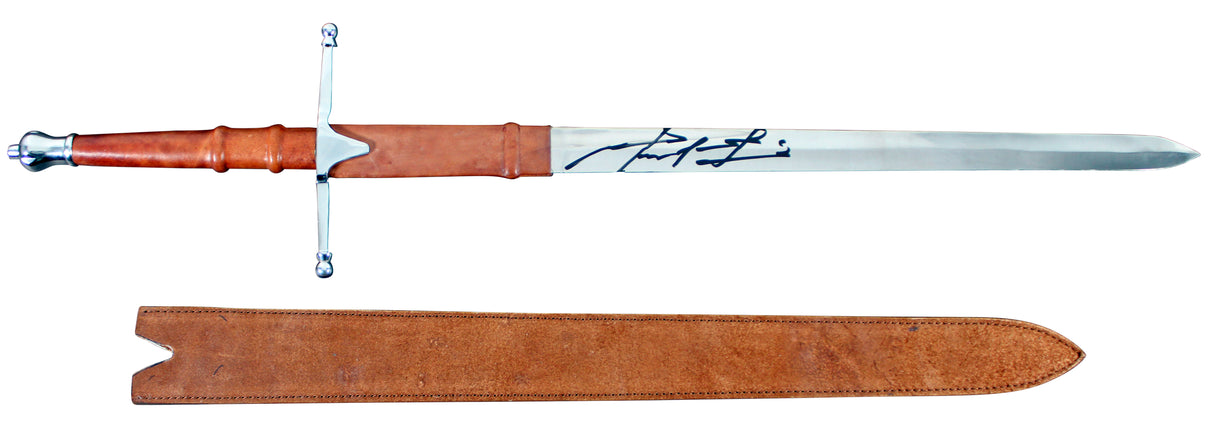 Mel Gibson Braveheart Signed 39.75 Inch William Wallace Sword with Sheath BAS