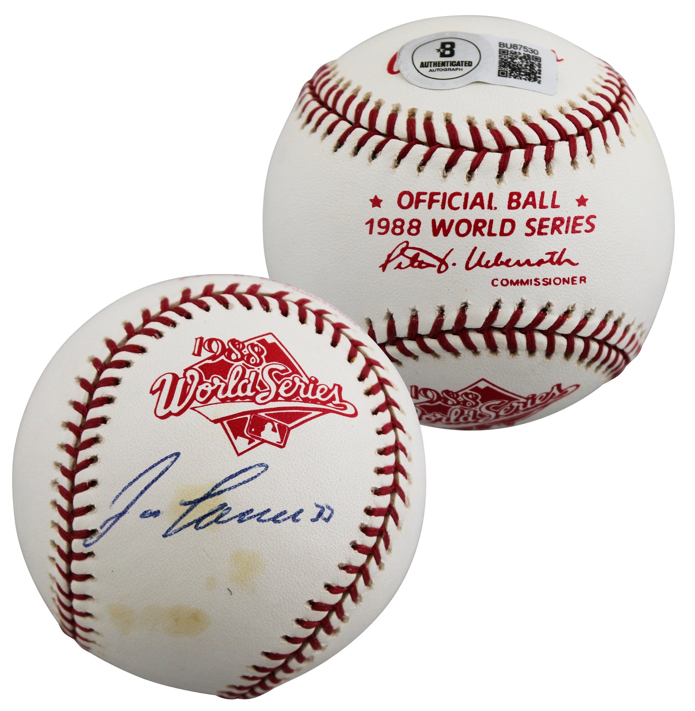 Athletics Jose Canseco Authentic Signed 1988 WS Logo OML Baseball BAS #BU87530