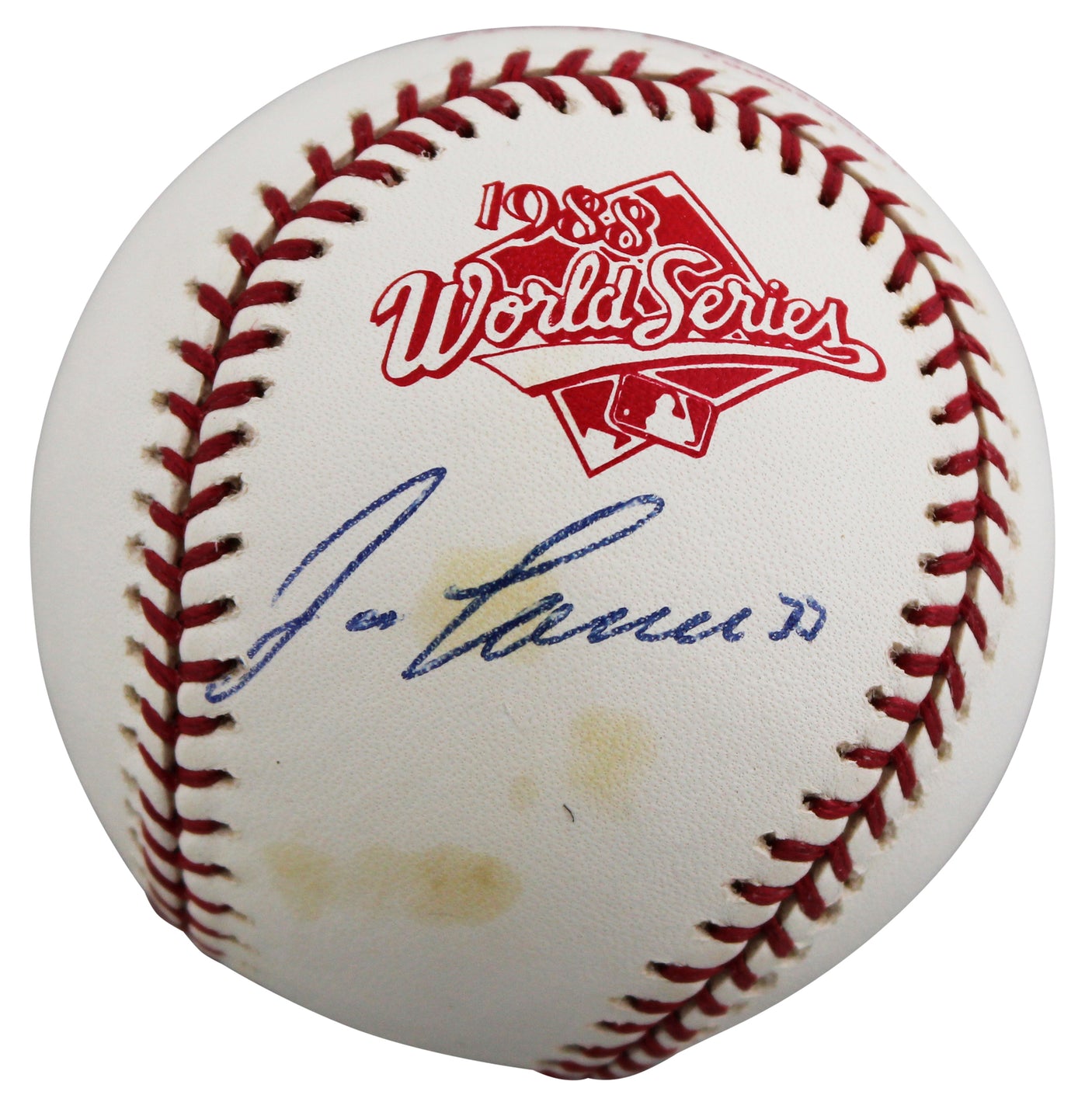 Athletics Jose Canseco Authentic Signed 1988 WS Logo OML Baseball BAS #BU87530