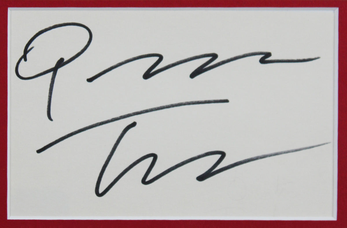 Quentin Tarantino Pulp Fiction Authentic Signed 4x6 Index Card Frame Display BAS