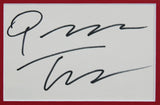 Quentin Tarantino Pulp Fiction Authentic Signed 4x6 Index Card Frame Display BAS