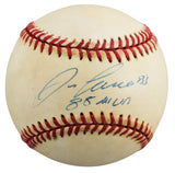 Athletics Jose Canseco "88 MVP" Signed Gene Budig OAL Baseball BAS #BU87537