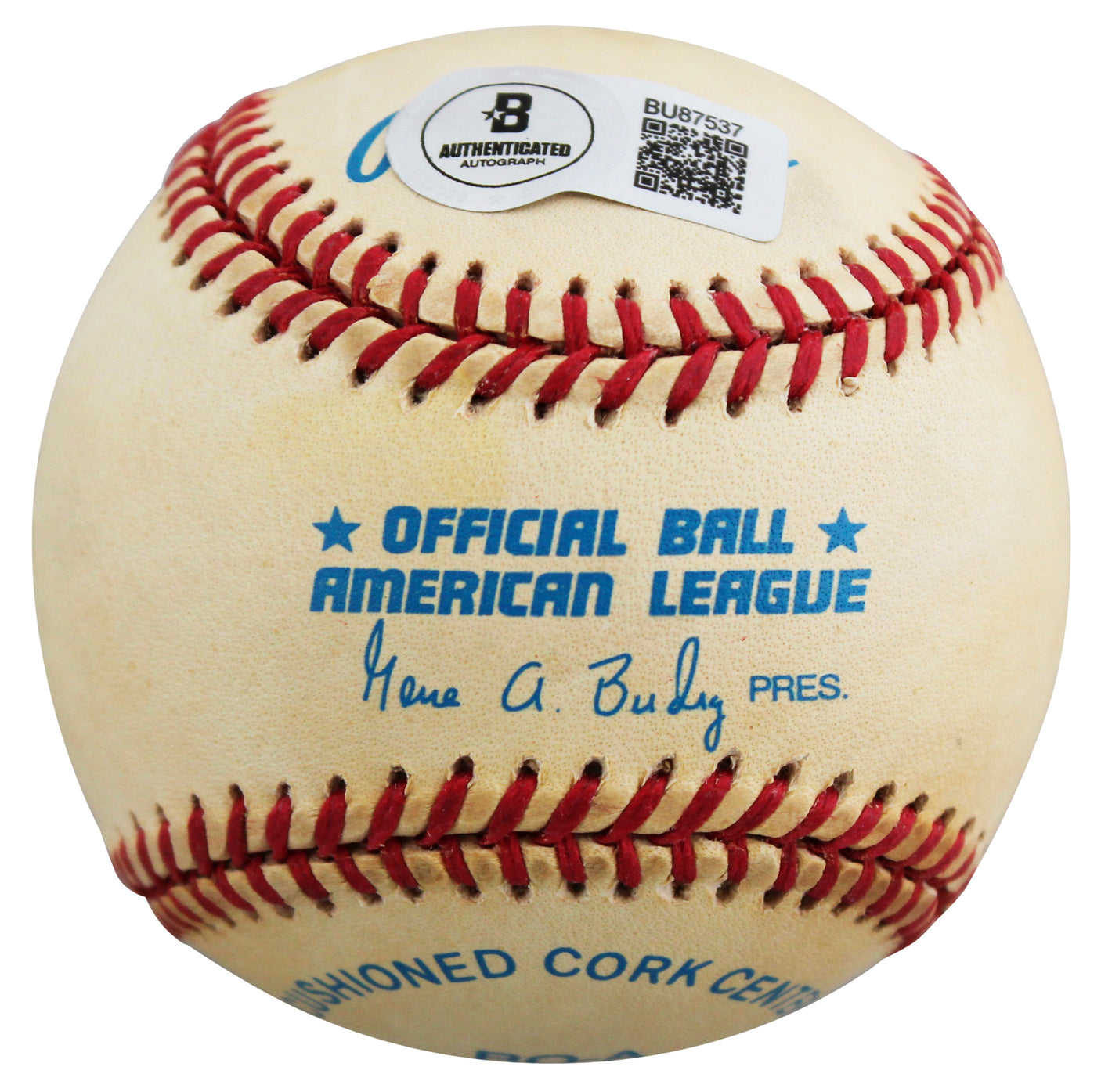 Athletics Jose Canseco "88 MVP" Signed Gene Budig OAL Baseball BAS #BU87537