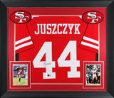 Kyle Juszczyk Authentic Signed Red Pro Style Framed Jersey BAS Witnessed