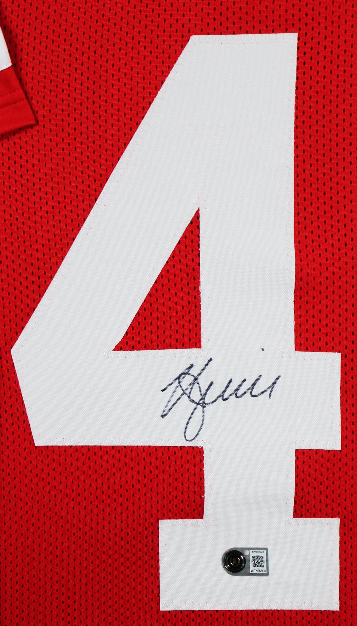 Kyle Juszczyk Authentic Signed Red Pro Style Framed Jersey BAS Witnessed