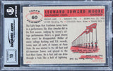 Colts Lenny Moore Signed 1956 Topps #60 Card Auto Graded Mint 10! BAS Slabbed