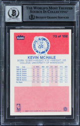 Celtics Kevin McHale Signed 1986 Fleer #73 Card Auto Graded Mint 10! BAS Slabbed