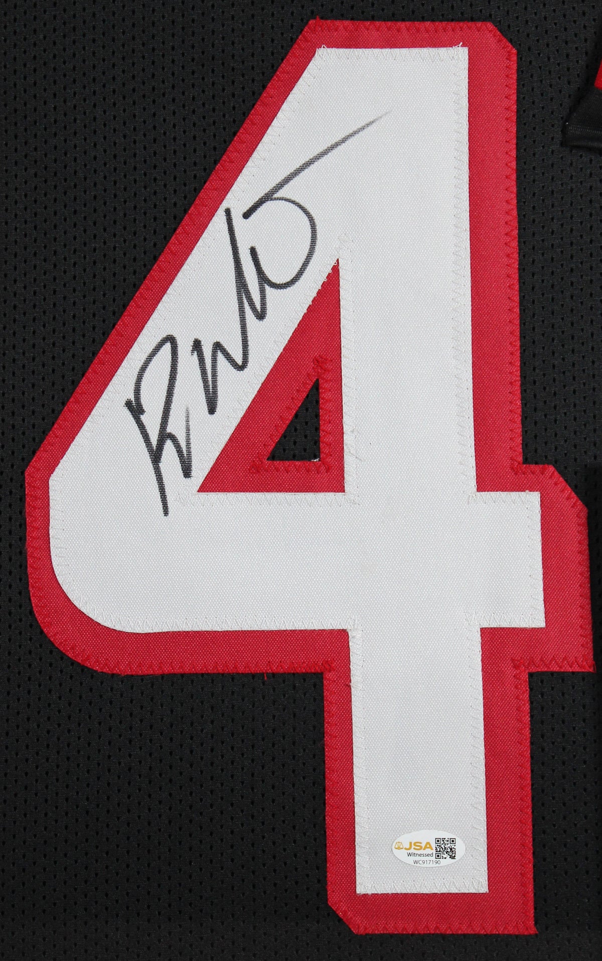 Roddy White Authentic Signed Black Pro Style Framed Jersey JSA Witness