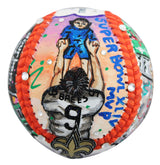 Saints Drew Brees Signed Charles Fazzino Artwork Baseball Fanatics #WN55913416
