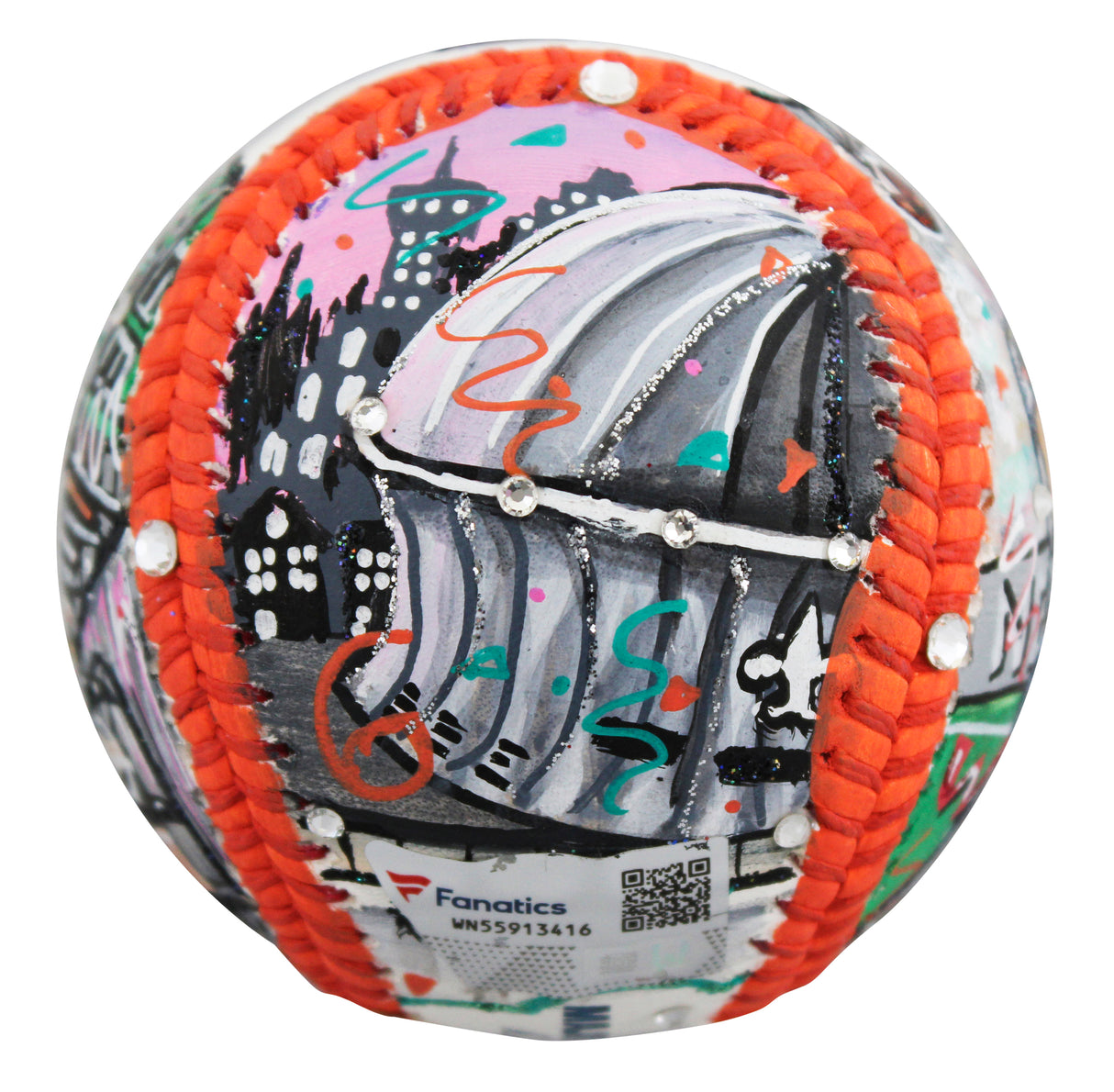 Saints Drew Brees Signed Charles Fazzino Artwork Baseball Fanatics #WN55913416