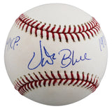 Athletics Vida Blue "71 Cy Young, 71 MVP" Signed OAL Baseball BAS #BU43402