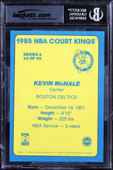 Celtics Kevin McHale Signed 1984 Star Court Kings 5x7 #42 Card Auto 10! BAS Slab