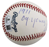 Athletics Vida Blue "71 Cy Young, 71 MVP" Signed OAL Baseball BAS #BU43403