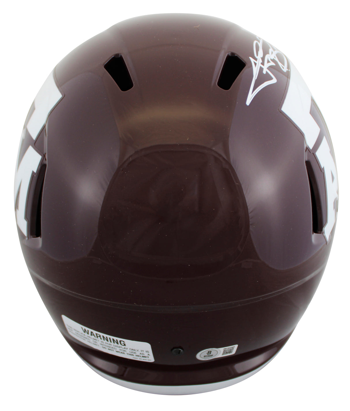 Texas A&M Johnny Manziel "12 Heisman" Signed Full Size Speed Rep Helmet BAS W 2