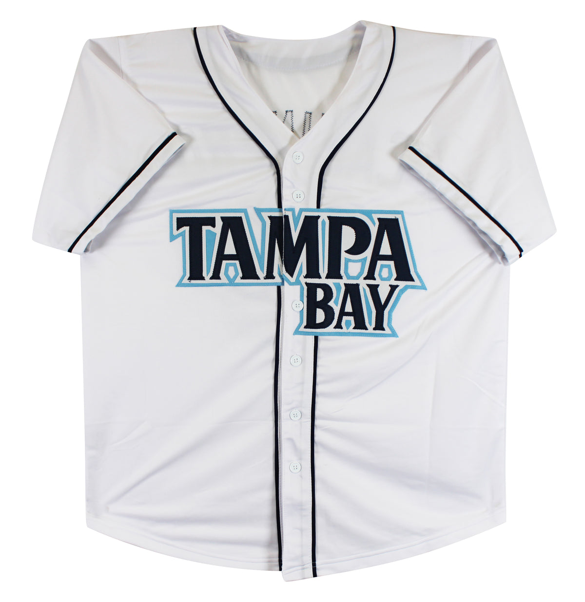 Junior Caminero Authentic Signed White Pro Style Jersey Autographed BAS