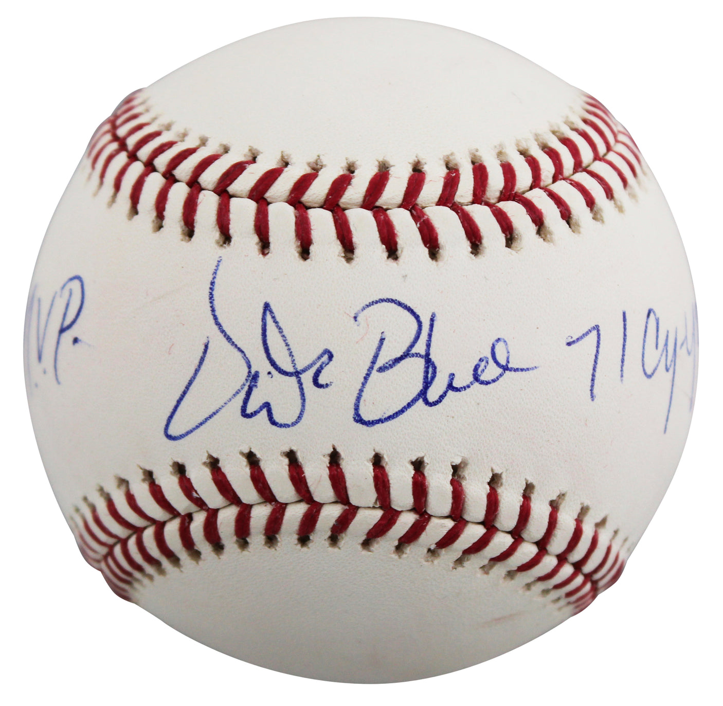 Athletics Vida Blue "71 Cy Young, 71 MVP" Signed OAL Baseball BAS #BU43405