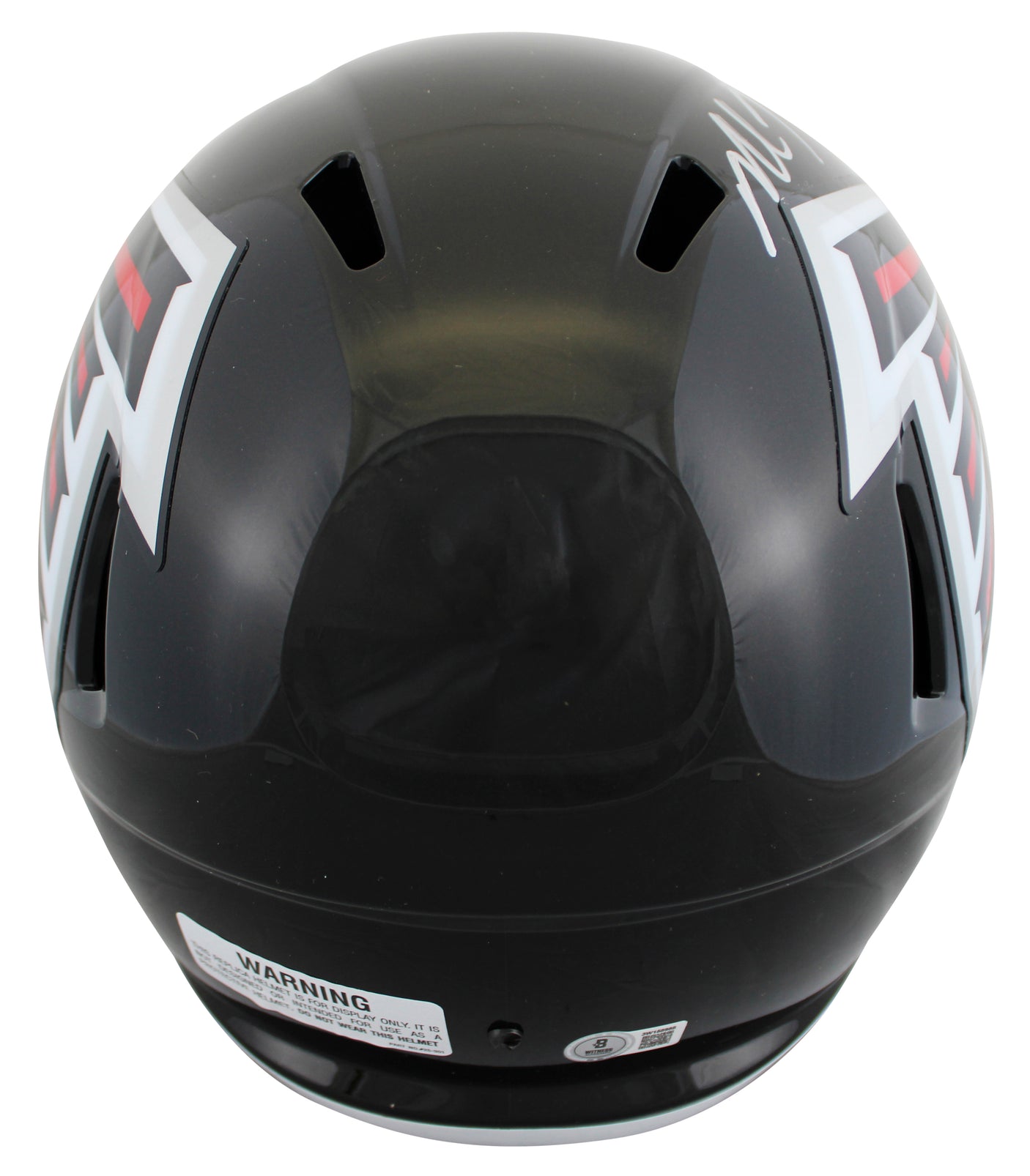 Falcons Michael Vick Signed 2003-19 TB F/S Speed Rep Helmet W/ Case BAS Wit 2